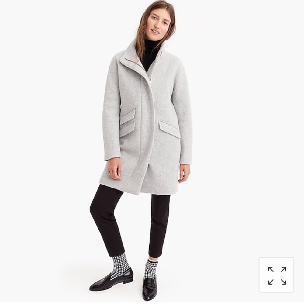 J Crew Wool cocoon coat.